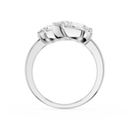 Pear Cut Toi Et Moi Lab Grown Diamond Engagement Ring
