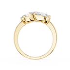 Pear Cut Toi Et Moi Lab Grown Diamond Engagement Ring