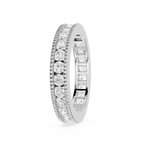 Round Cut Lab Grown Diamond Milgrain Eternity Band