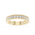 Round Cut Lab Grown Diamond Milgrain Eternity Band