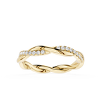 Twisted Diamond Infinity Lab Grown Diamond Wedding Band