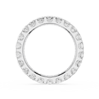 Princess Cut Lab Grown Diamond Eternity Wedding Band
