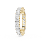 Princess Cut Lab Grown Diamond Eternity Wedding Band