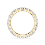 Princess Cut Lab Grown Diamond Eternity Wedding Band