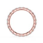 Asscher Cut Lab Grown Diamond Eternity Wedding Band