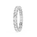 Asscher Cut Lab Grown Diamond Eternity Wedding Band