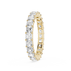 Asscher Cut Lab Grown Diamond Eternity Wedding Band