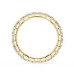Asscher Cut Lab Grown Diamond Eternity Wedding Band