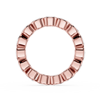 Oval Cut Lab Grown Diamond Bezel Eternity Wedding Band