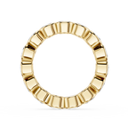 Oval Cut Lab Grown Diamond Bezel Eternity Wedding Band