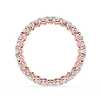 Emerald Cut Lab Grown Diamond Eternity Wedding Band
