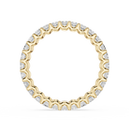 Emerald Cut Lab Grown Diamond Eternity Wedding Band
