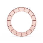 Radiant Cut Lab Grown Diamond Bezel Eternity Wedding Band