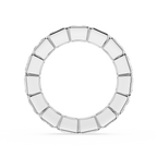 Radiant Cut Lab Grown Diamond Bezel Eternity Wedding Band