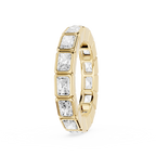 Radiant Cut Lab Grown Diamond Bezel Eternity Wedding Band