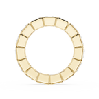 Radiant Cut Lab Grown Diamond Bezel Eternity Wedding Band