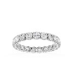 Round Cut Lab Grown Diamond Eternity Wedding Band