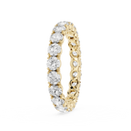 Round Cut Lab Grown Diamond Eternity Wedding Band