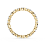 Round Cut Lab Grown Diamond Eternity Wedding Band