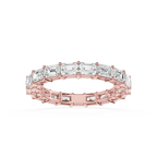 Emerald Cut Lab Grown Diamond Full Eternity Ring