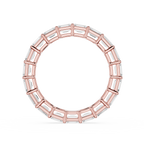 Emerald Cut Lab Grown Diamond Full Eternity Ring