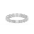 Emerald Cut Lab Grown Diamond Full Eternity Ring