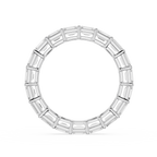 Emerald Cut Lab Grown Diamond Full Eternity Ring