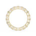 Emerald Cut Lab Grown Diamond Full Eternity Ring