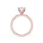 Oval Cut Lab Grown Diamond Baguette Accent Ring