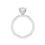 Oval Cut Lab Grown Diamond Baguette Accent Ring