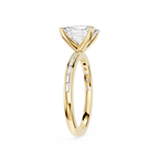 Oval Cut Lab Grown Diamond Baguette Accent Ring