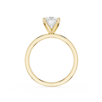 Oval Cut Lab Grown Diamond Baguette Accent Ring