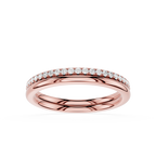 Twisted Diamond Infinity Lab Grown Diamond Wedding Band