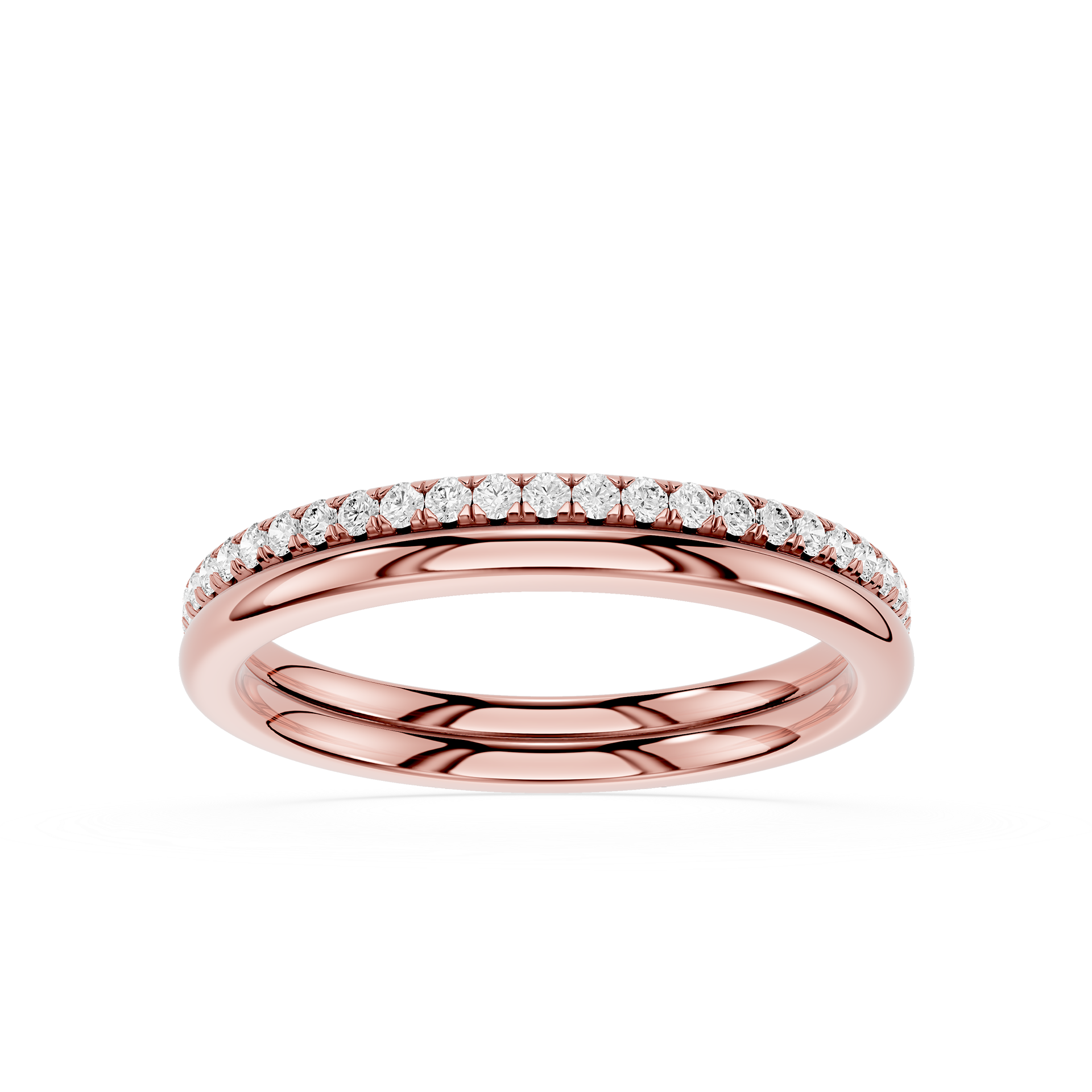 Twisted Diamond Infinity Lab Grown Diamond Wedding Band