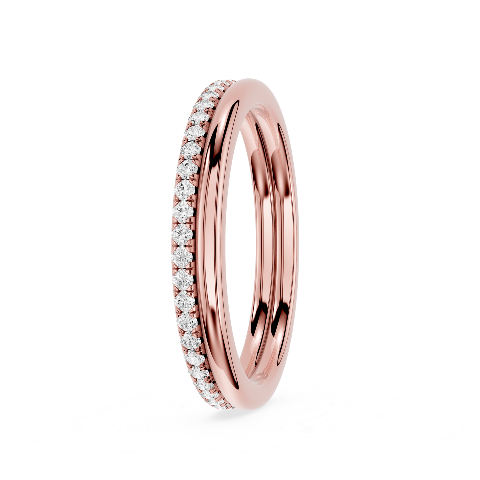 Twisted Diamond Infinity Lab Grown Diamond Wedding Band
