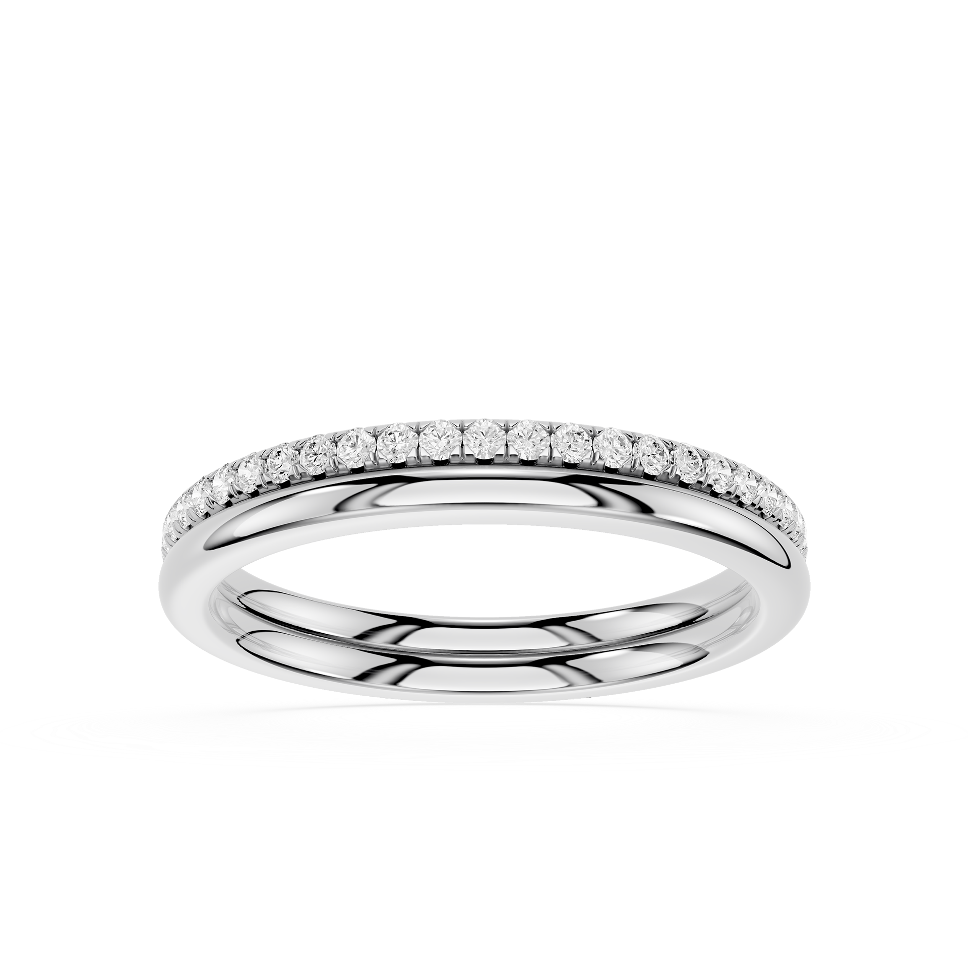 Twisted Diamond Infinity Lab Grown Diamond Wedding Band