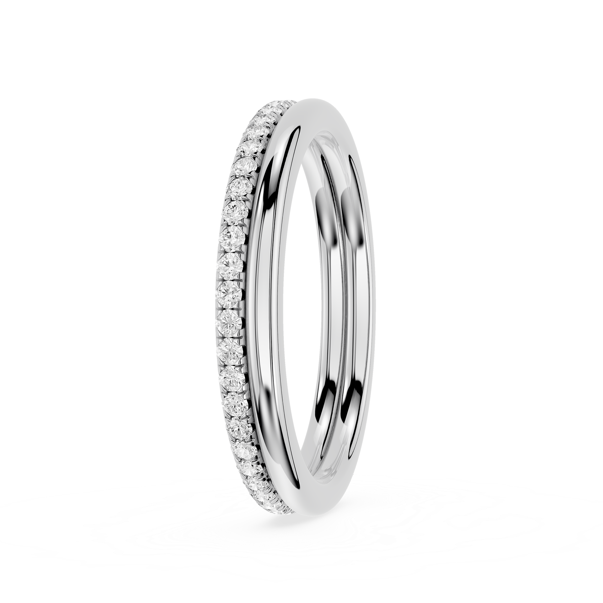 Twisted Diamond Infinity Lab Grown Diamond Wedding Band