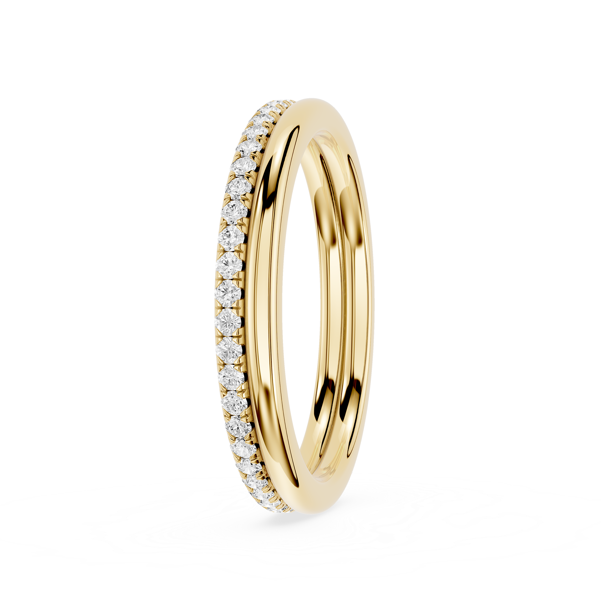 Twisted Diamond Infinity Lab Grown Diamond Wedding Band