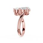 Heart Cut Lab Grown Diamond Toi et Moi Engagement Ring