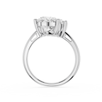 Heart Cut Lab Grown Diamond Toi et Moi Engagement Ring