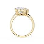 Heart Cut Lab Grown Diamond Toi et Moi Engagement Ring