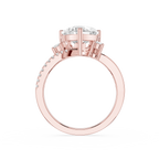 Heart Cut Lab Grown Diamond Solitaire Accent Ring