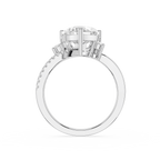 Heart Cut Lab Grown Diamond Solitaire Accent Ring