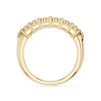 Round Cut Lab Grown Diamond Crown Cluster Ring
