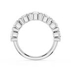 Round Cut Lab Grown Diamond Graduated Five Stone Anniversary Ring