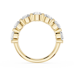 Round Cut Lab Grown Diamond Graduated Five Stone Anniversary Ring