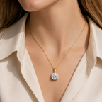 Classic Round Lab Grown Diamond Pendant Necklace
