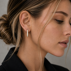 Round Lab Grown Diamond Hoop Earrings for Women