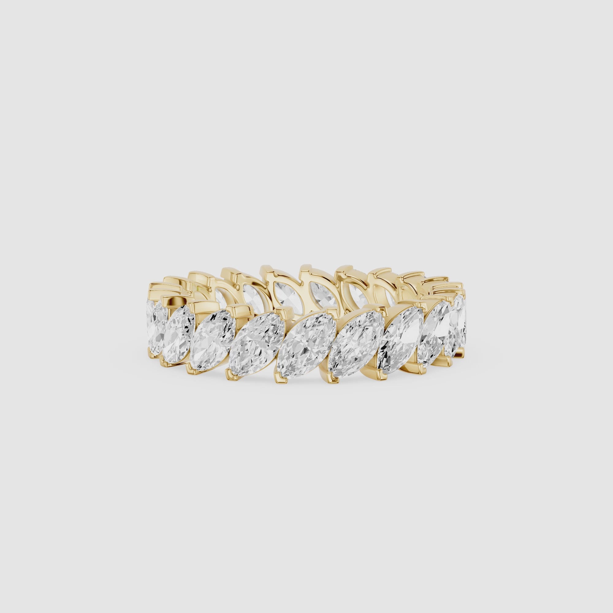 Marquise Cut Lab Grown Diamond Eternity Band Ring