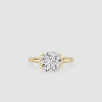 Round Cut Lab Grown Diamond Solitaire Ring